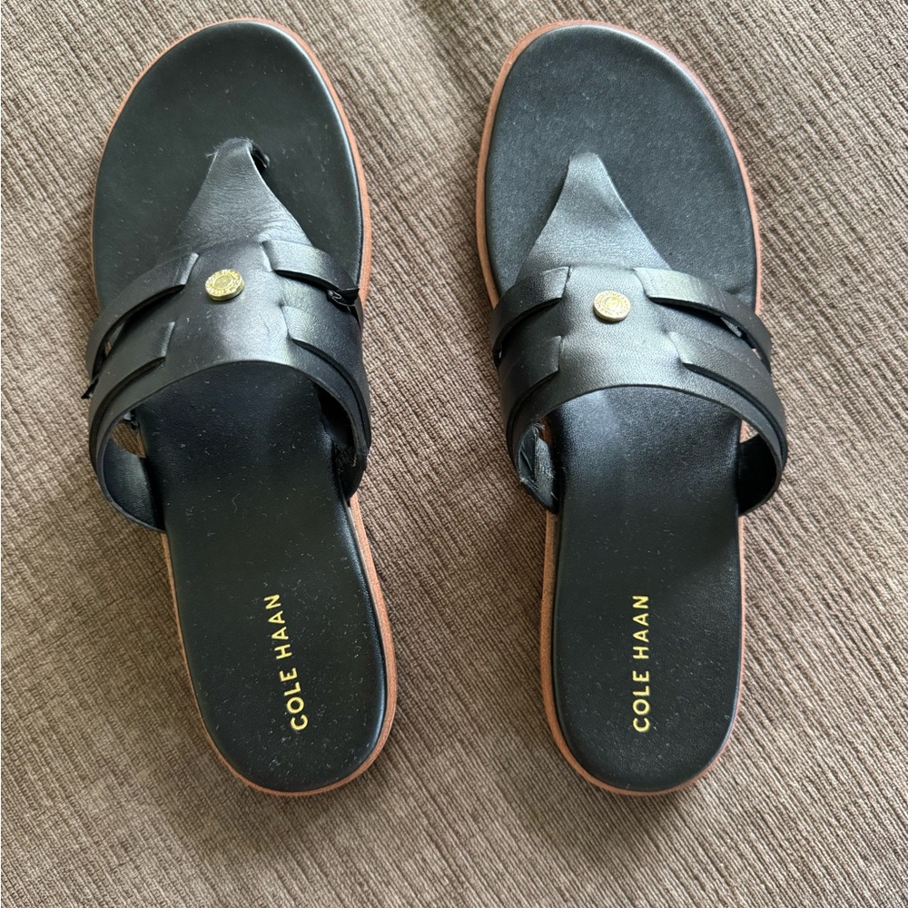 Cole Haan Women's Black Slide Sandals